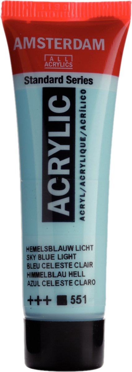 Verf - Acryl - 551 - Hemels blauw licht - Amsterdam - 20ml