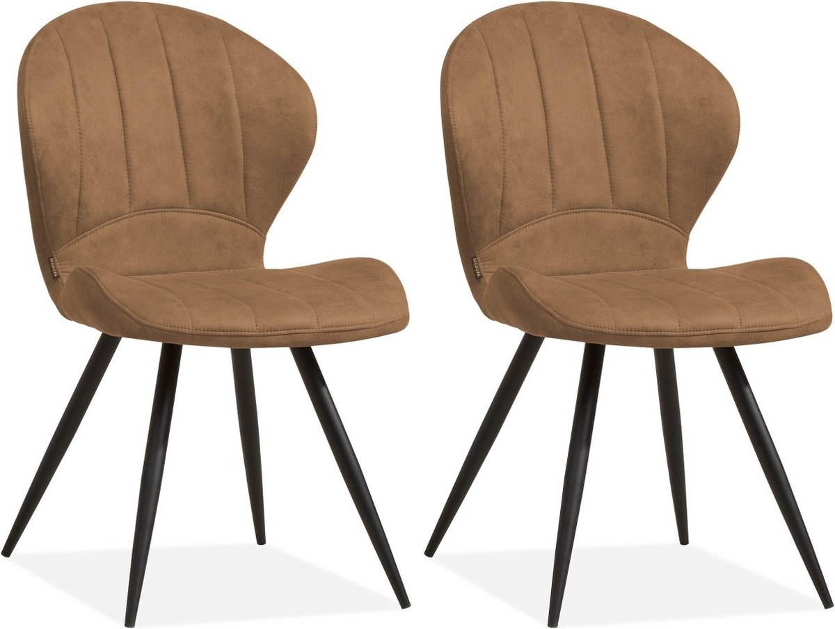 Eetkamerstoel Magic - Cognac (set van 2 stuks)