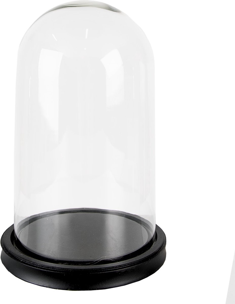 Clayre & Eef Stolp Ø 18x28 cm Zwart Glas