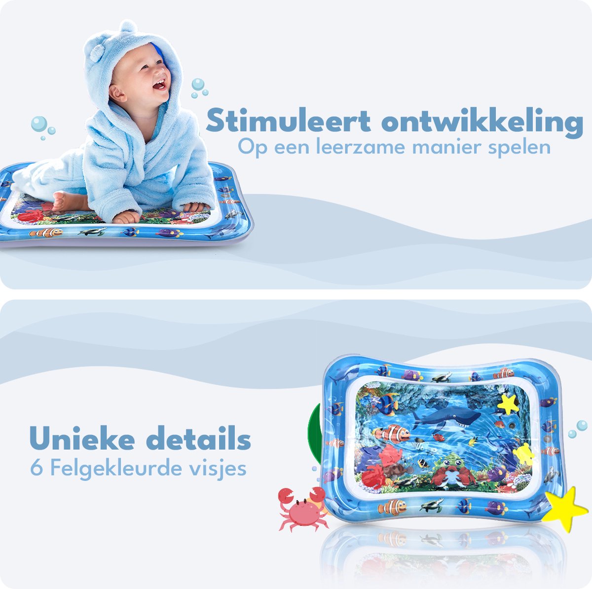Spoused Waterspeelmat - Watermat - Speelmat baby - Speelkleed baby - Tummy Time - Luxe Geschenkdoos — afbeelding 4