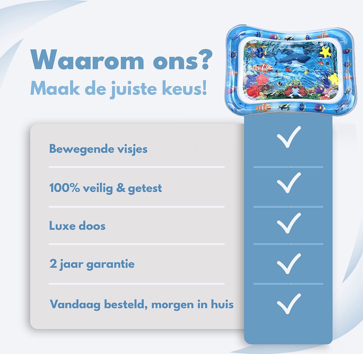 Spoused Waterspeelmat - Watermat - Speelmat baby - Speelkleed baby - Tummy Time - Luxe Geschenkdoos — afbeelding 8