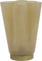 Light & Living Tafellamp Malu - Glas - Goud - 13x22x13 cm (BxHxD)