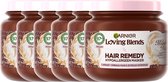 Garnier Loving Blends Milde Haver Hair Remedy Haarmasker Voordeelverpakking - Hypoallergeen Masker Voor Normaal Haar, Gevoelige Hoofdhuid - 6 x 340ml