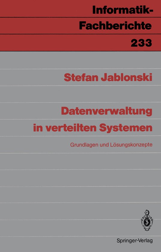 Datenverwaltung in verteilten Systemen - cover