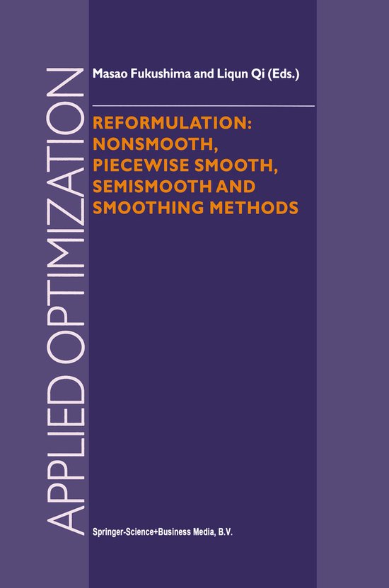 Reformulation: Nonsmooth, Piecewise Smooth, Semismooth and S ... - cover