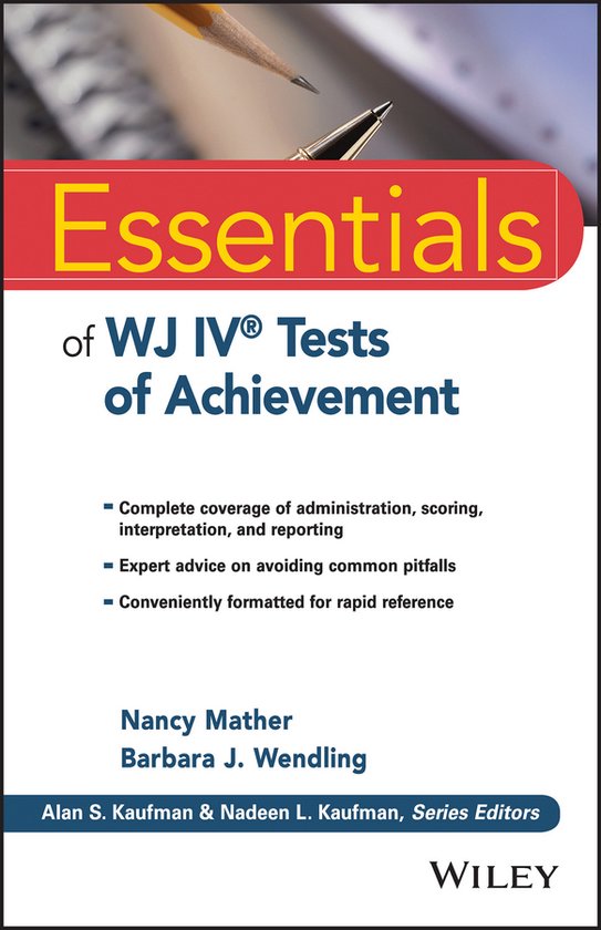 Essentials of WJ IV Tests of Achievement - cover