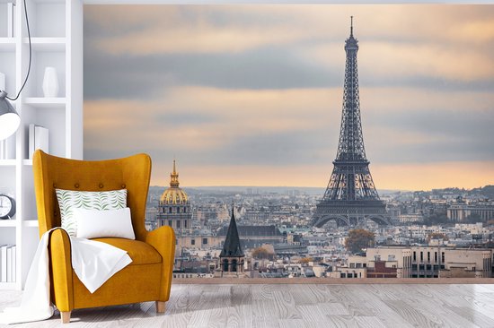 Vue aérienne de la Tour Eiffel à Paris 420x280 cm