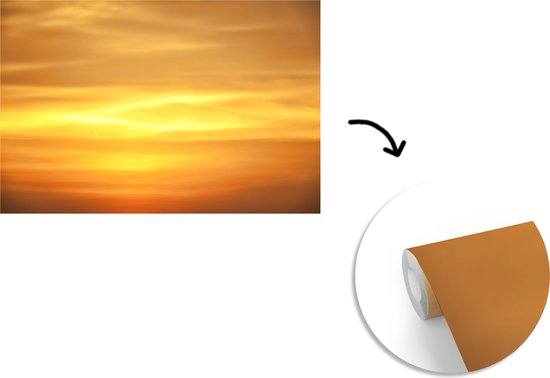 Papier peint photo peint photo vinyle - Coucher de soleil jaune ocre largeur 330 cm x hauteur 220 cm - Tirage photo sur papier peint (disponible en 7 tailles)