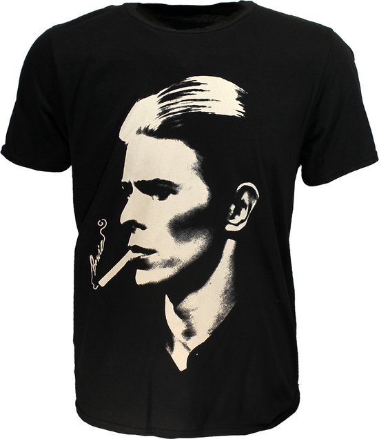David Bowie Smoke Portrait T-Shirt - Officiële Merchandise - M
