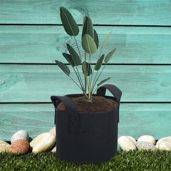 10 Sacs De Plantation Tissu 20L - Pots Géotextile Pour Pommes De Terre, Tomates...