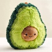 Avocado Pluche Knuffel (Groen) 30 cm | Zachte Fruit Knuffel | Cadeau | Kado | Advocado Pluche Plush | Hugger Ideaal cadeau voor kinderen | Knuffeldier Knuffelpop | Avocado Sokken |