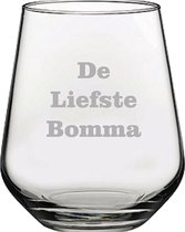 Drinkglas gegraveerd - 42,5cl - De Liefste Bomma