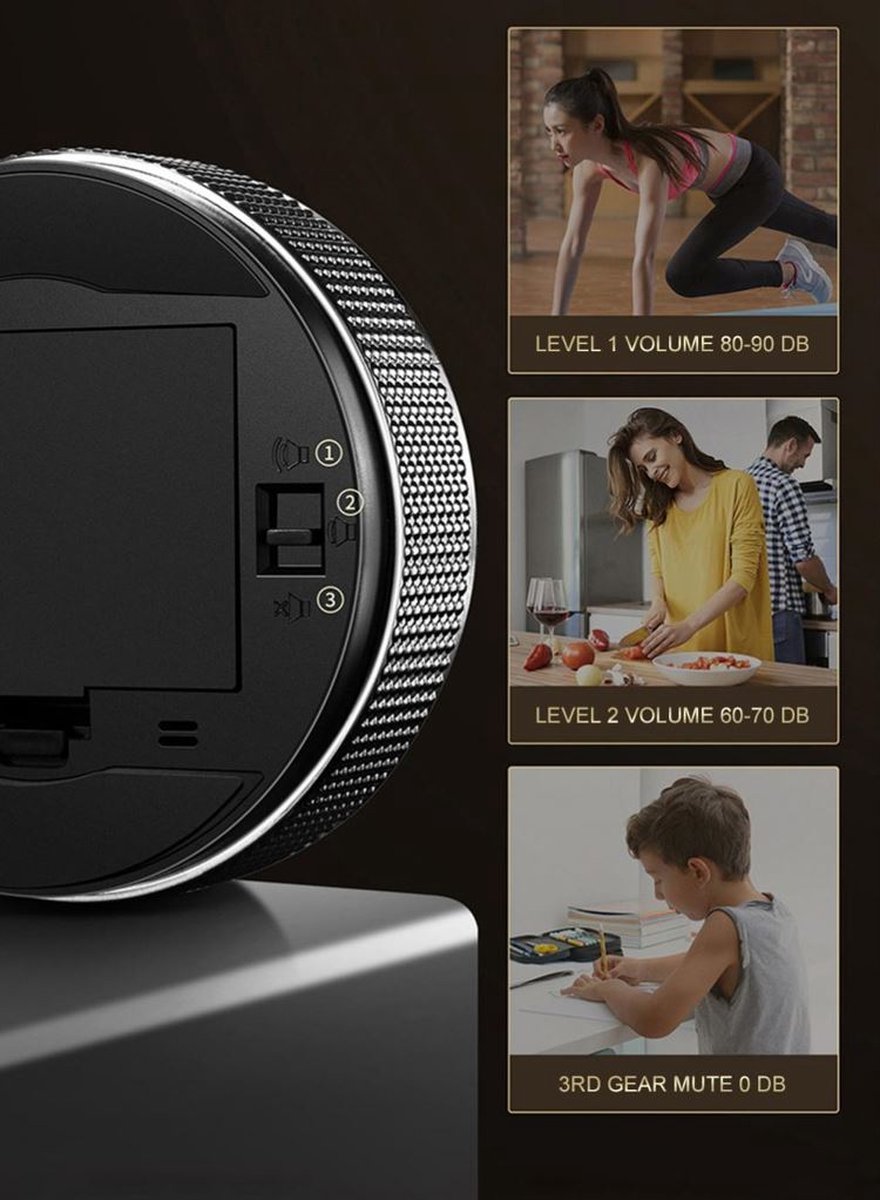Digitale Kookwekker Zwart van METU-Online - Smart Timer - LED Display - Magnetisch met Handige Draaiknop - Barbecue kookwekker magneet - BBQ wekker — cadeau in Kookcadeaus - foto 6