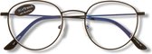 Noci Eyewear TFB018 DEPP BlueShields leesbril +2.50 - Zwart - Metaal