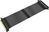 Akasa RISER BLACK X3, Premium PCIe 3.0 x 16 Riser cable,30CM 180° PCIe 3.0 x16 Female 180° PCIe 3.0 x16 Male Zwart