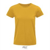 SOL'S - Pioneer T-Shirt dames - Geel - 100% Biologisch Katoen - S