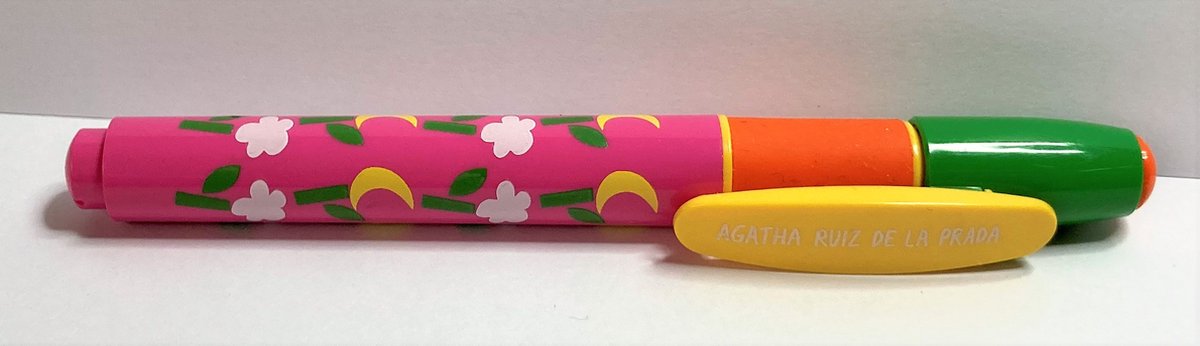 INOXCROM – mini stylo plume 'Agatha Ruiz de la Prada ' – fleurs  vert/orange/rose | bol.com