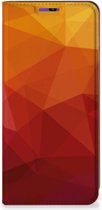 Stand Case geschikt voor Samsung Galaxy A22 4G | M22 Polygon Red