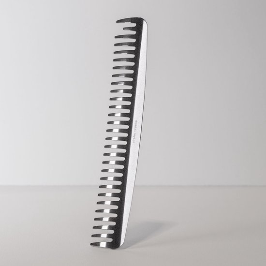 Metalen kappers kam 20 cm gepolijst roestvast staal ontwerp Maarten Baptist