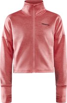Craft - ADV Charge Sweat Jacket W - Kort - Trainingsjacket - Dames - Roze - Maat M