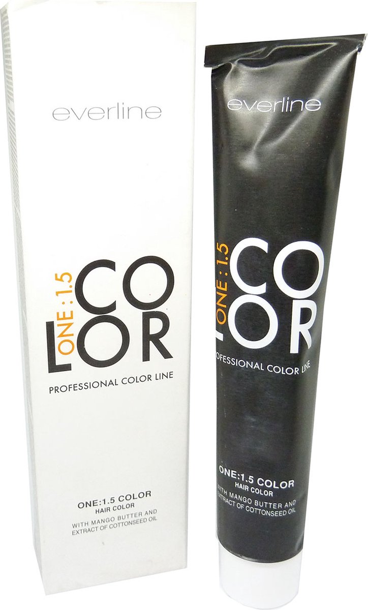 Everline Color One Haarkleur Creme Kleuring Permanent 100ml - 05/43 Light Golden Copper Brown / Hellgold Kupferbraun