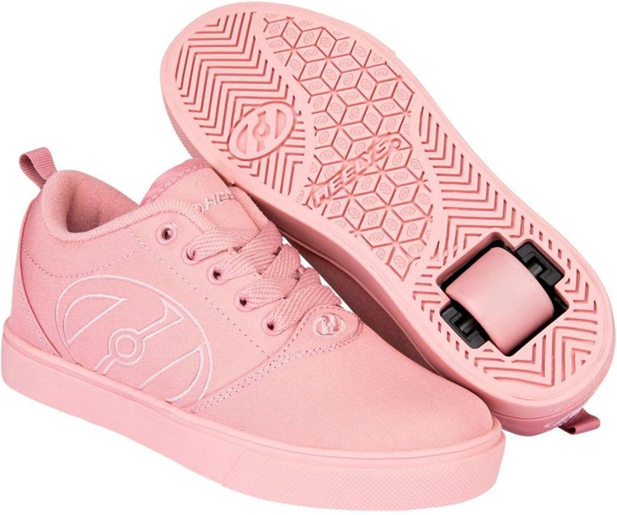 Heelys PRO 20 (HES10429) - Scarpa con Tacco a rotelle, Tripla Tela Bianca, 12 UK