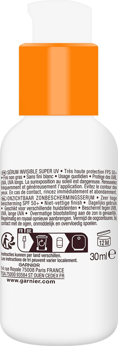 Garnier Onzichtbaar Zonnebrand creme met hoge bescherming SPF50+ - Afbeelding 2