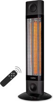 Veito CH1800 RT - Zwart - Energiezuinige Carbon Infrarood Verwarming - Elektrische Kachel - Heater - Terrasverwarming - Elektrisch - Staand - 4 warmtestanden regelbaar - incl. afstandbediening - 1700W
