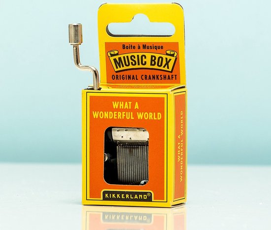 Kikkerland Nostalgisch Muziekdoosje - What A Wonderful World van Kikkerland — afbeelding 3