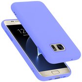 Cadorabo Hoesje voor Samsung Galaxy S7 in LIQUID LICHT PAARS - Beschermhoes gemaakt van flexibel TPU silicone Case Cover