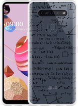 LG K51S Hoesje Wiskunde zwart - Designed by Cazy