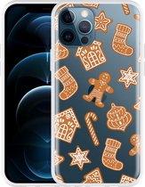 Geschikt voor Apple iPhone 12 Pro Hoesje Christmas Cookies - Designed by Cazy