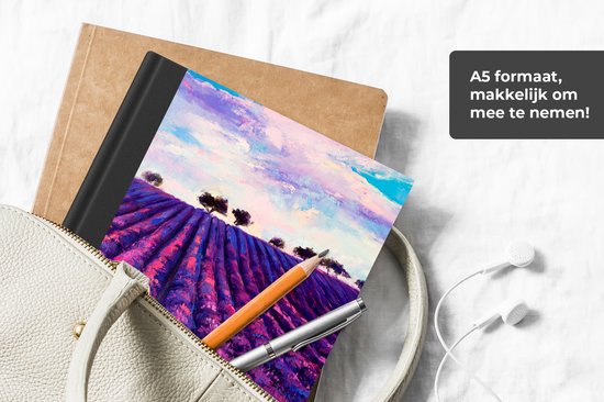 Carnet - Cahier d'écriture - Peinture à l'huile - Peinture - Fleurs - Carnet - Format A5 - Bloc-notes