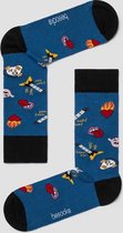 Grappige Sokken Blauw You Rock in Bio katoen maat 41-46 - Rock - Zacht - Trendy geschenk - Trendy Cadeau - Verjaardag - Geschenk
