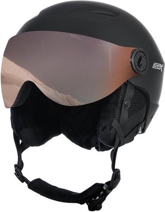 STX SNOW STX Helmet Visor Junior Black Unisex Skihelm - Black - Maat S