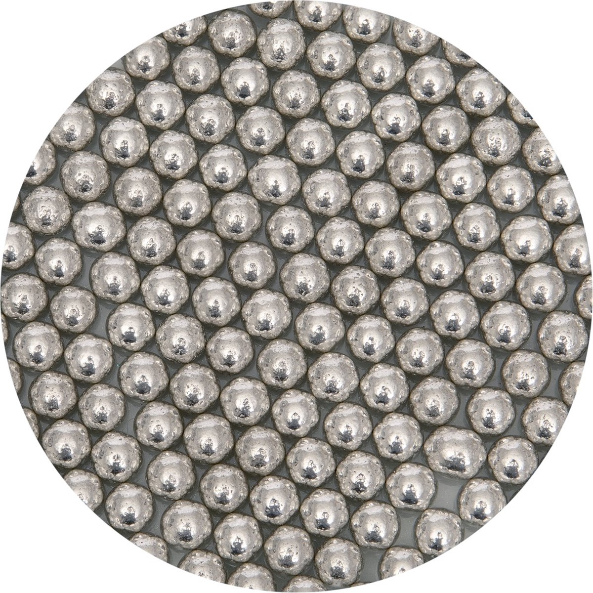 BrandNewCake® Suikerparels Metallic Zilver 8mm 80gr - Strooisel - Eetbare Taartdecoratie