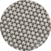 BrandNewCake® Suikerparels Metallic Zilver 8mm 80gr - Strooisel - Eetbare Taartdecoratie