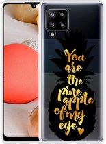 Hoesje Geschikt voor Samsung Galaxy A42 Big Pineapple