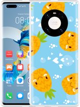 Huawei Mate 40 Pro Hoesje Love Ananas Designed by Cazy