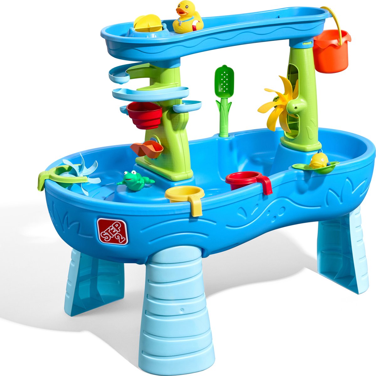 Step2 Double Showers Splash Watertafel - Incl. 11-delige accessoireset - - Waterspeelgoed voor kind - Activiteitentafel met water voor de tuin / buiten — afbeelding 2
