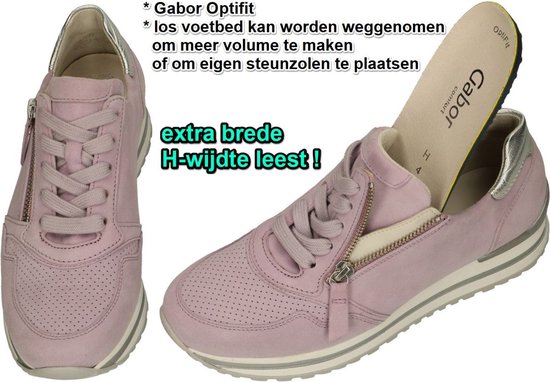 Gabor -Dames - paars - sneakers - maat 41