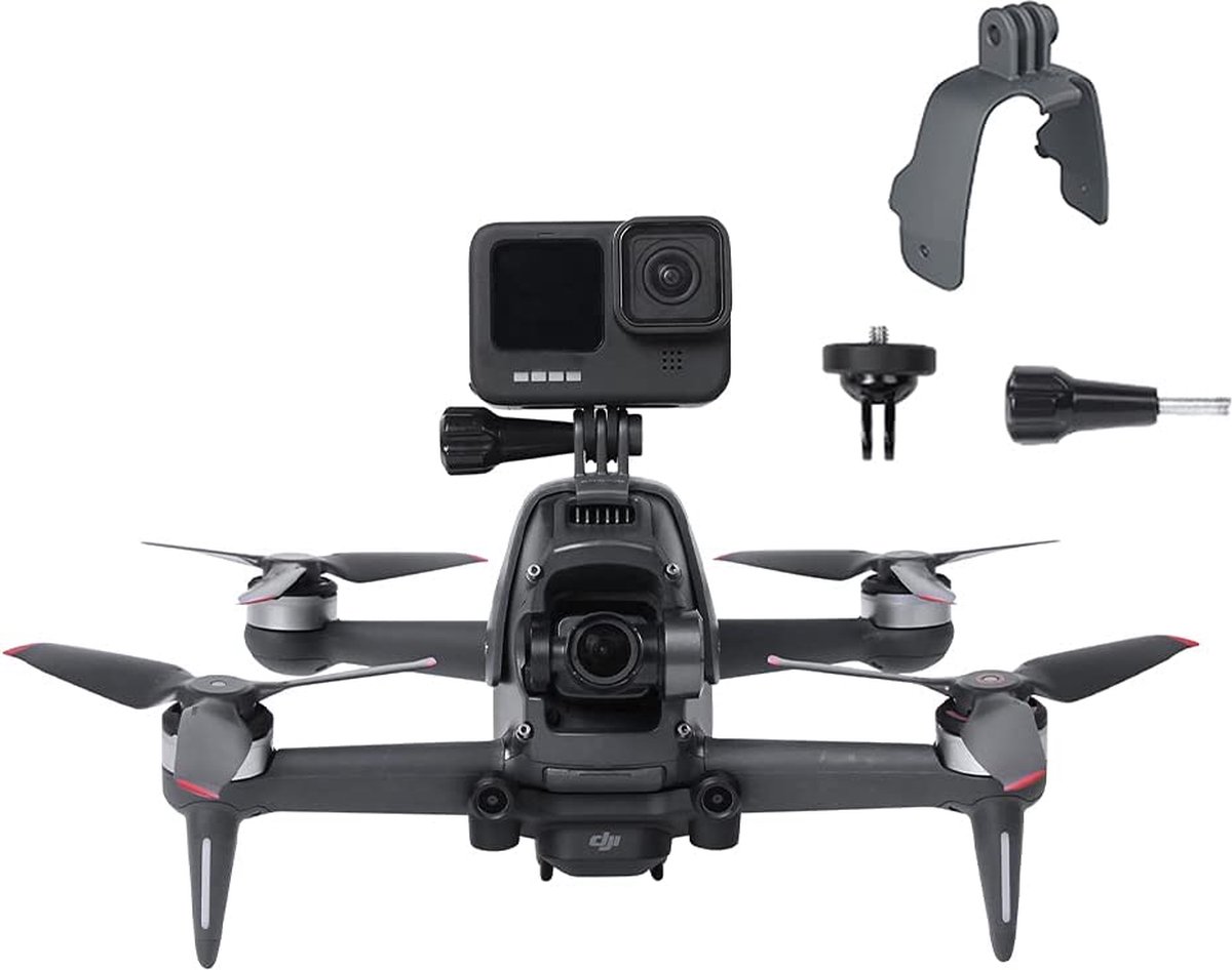 Drone-houder camerahouder voor DJI FPV compatibel met actiecamera/licht vullen, vaste houder voor GoPro, voor Insta360 OneX2