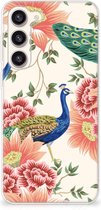 TPU Hoesje geschikt voor Samsung Galaxy S23 Plus Pink Peacock