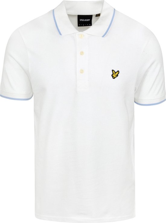 Lyle and Scott - Polo Wit - - Heren Poloshirt Maat L
