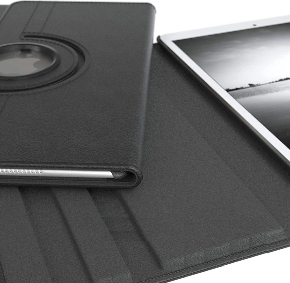 iPad hoes 5 10.9inch 360° draaibaar bookcase – iPad 5 10.9 inch cover-zwart -Draaibaar - Cover iPad 10.9