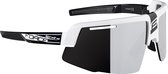 FORCE IGNITE Matt Zwart/Wit Polarized Sportbril met UV400 Bescherming en Flexibel TR90 Frame - Unisex & Universeel - Sportbril - Zonnebril voor Heren en Dames - Fietsaccessoires