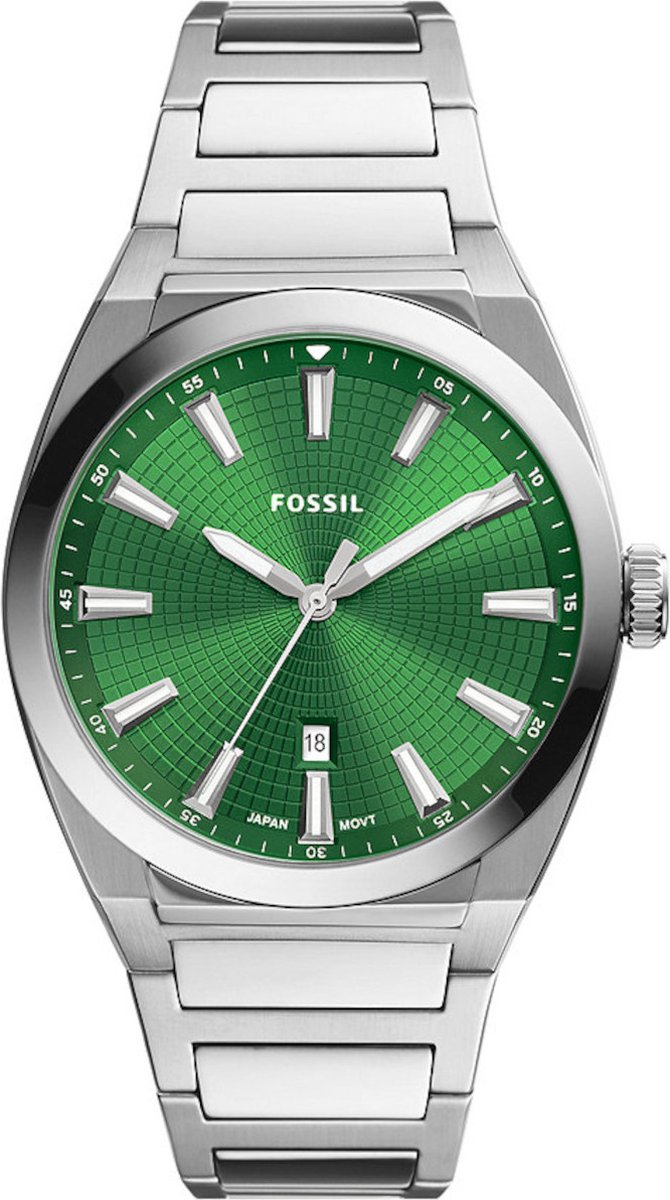 Fossil Everett FS5983 Horloge - Staal - Zilverkleurig - Ø 42 mm