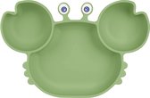 Put plates with compartments - Silicone Baby Board / Non-Slip Kids Placemat with Suction Cups - Self-Feeding Training
