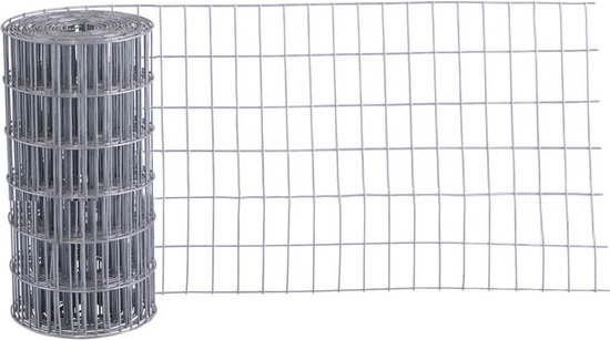 Volièregaas - verzinkt - op rol - 100 cm - 5 meter bij