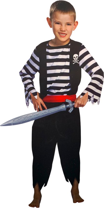 Piraten kostuum kind - Maat 110/122 - verkleedkleding piraat carnaval |  bol.com